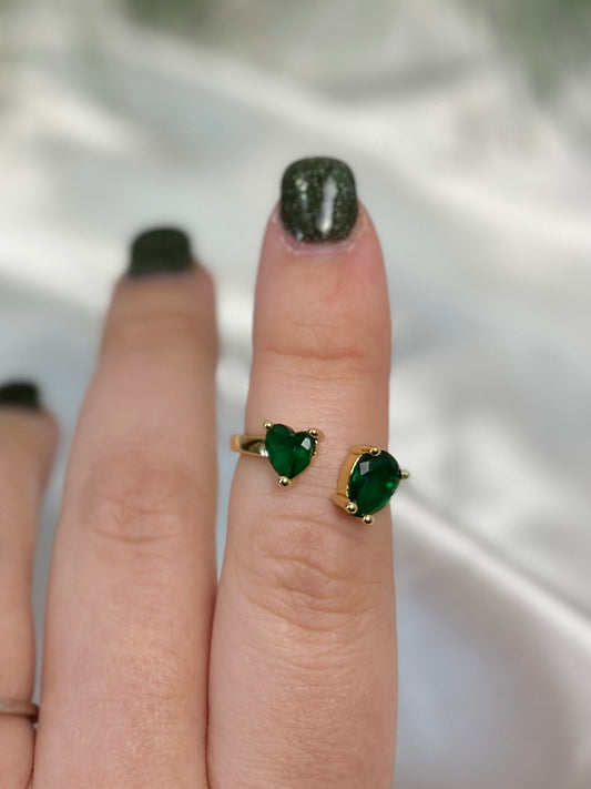 2 stone - emerald